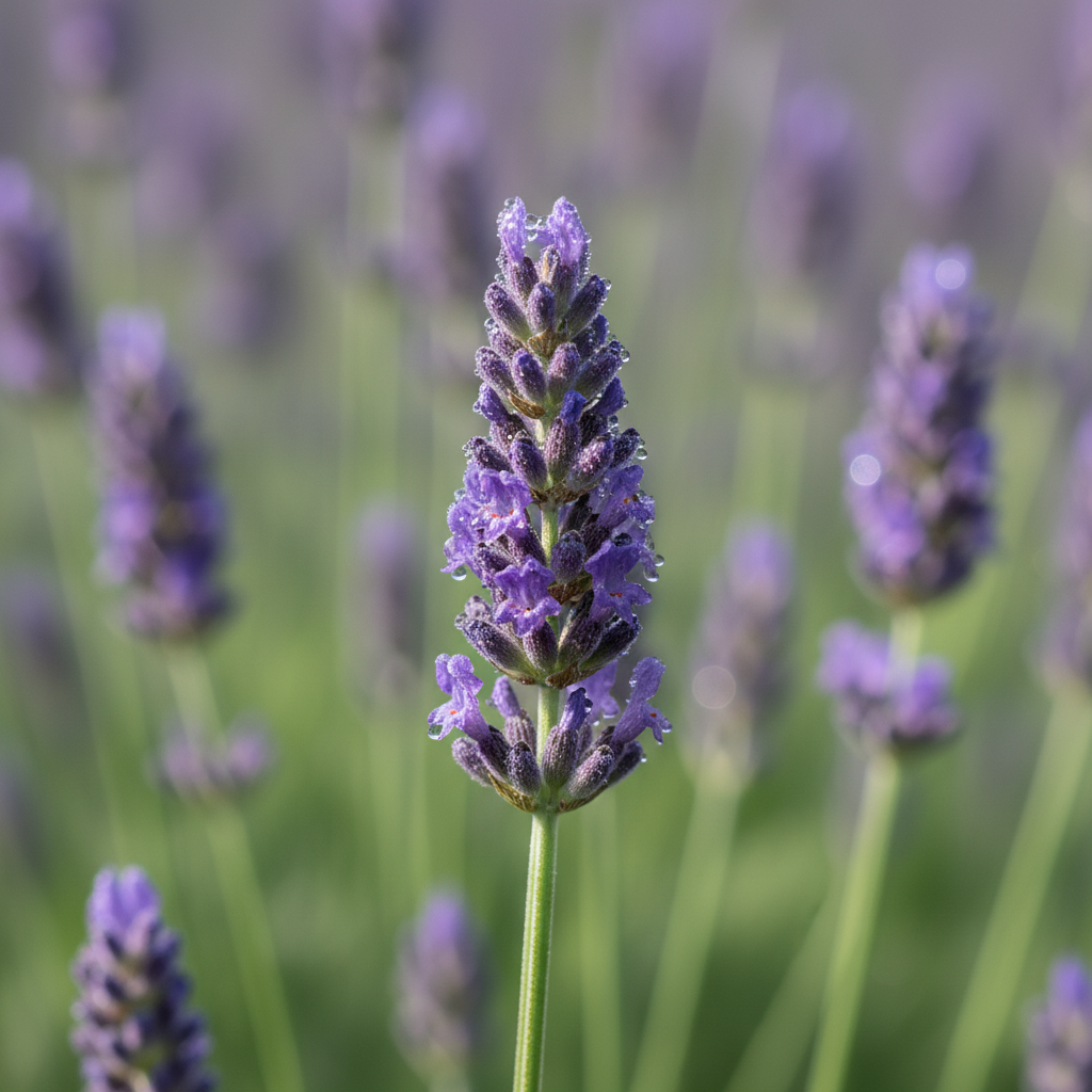 Lavender Angustifolia Hidcote - 9cm pot. Hidcote is our bestselling lavender variety, beloved for its striking deep purple blooms and wonderfully low-maintenance character. This hardy classic attracts bees and butterflies whilst offering versatility for drying, culinary use, and craft projects-perfect for creating fragrant hedgerows and garden borders. Hardy and ready to plant straight into the ground or container. Current size: 10-15cm . Brand: LavenderPlants.co.uk. Product category: plants